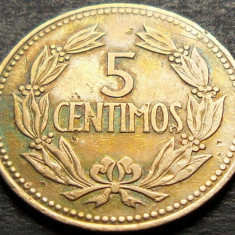 Moneda exotica 5 CENTIMOS - VENEZUELA, anul 1964 * cod 514 - patina super