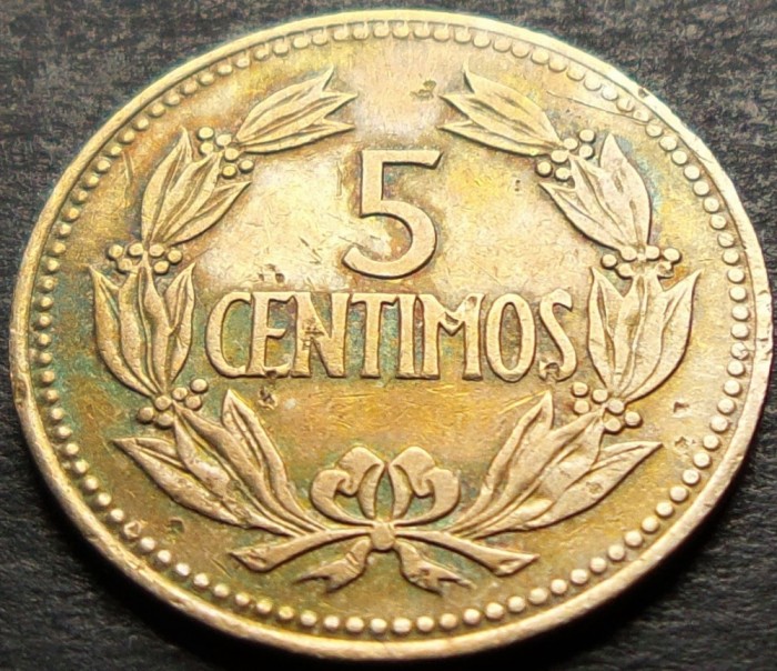 Moneda exotica 5 CENTIMOS - VENEZUELA, anul 1964 * cod 514 - patina super