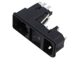 Conector IEC 60320 C14 SCHURTER KG10.6101.105 10A Power Entry Module