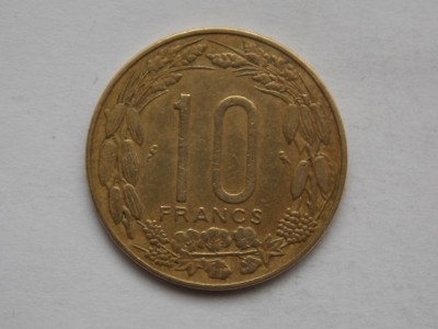 10 FRANCS 1965 CAMERUN foto