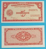 Filipine (p#126) 5 Centavos 1949 UNC &#039;Seria englezeasca&#039; serie: 422471