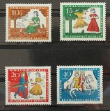 GERMANIA BERLIN 1965 BASME , FRATII GRIMM SERIE COMPLETA NESTAMPILATA, Nestampilat