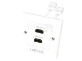 Soclu de Perete Alb HDMI x4