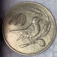 20 CENTS 1988 CIPRU/ MONEDA BRONZ(7,75 g / 27,25 mm.)