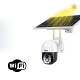 Cumpara ieftin Camera Supraveghere Rotativa WIFI cu Panou Solar Atasat si Senzor de Miscare, Rezistenta la Apa, Rotatie 360