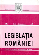 Legislatia Romaniei, 1 iulie - 30 septembrie 1997, vol. 3 foto