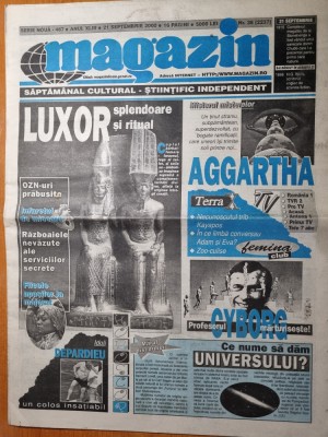 ziarul magazin 21 septembrie 2000- art gerard depardieu foto