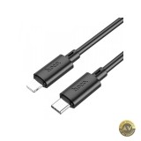 Cablu Date si Incarcare USB-C - Lightning HOCO X88 20W 1m Negru
