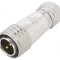 Mufă SA20 tată 2 pini IP67 25A 500V pentru cablu 8-12mm