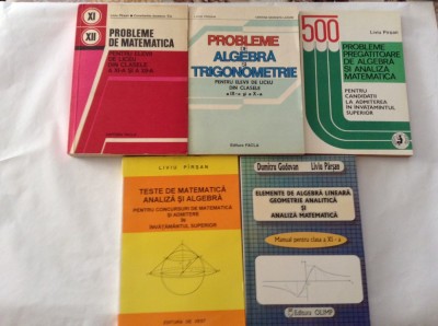 LIVIU PARSAN SET 5 VOLUME MATEMATICA---P4 foto