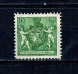 Liechtenstein 1924 - Uzual 10Rp cu filigran tip nr.1, neștampilat, cu șarniera