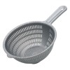 Strecurătoare Plastic, 21cm, M&acirc;ner, Gri, Lavabilă Mașină Vase, cu maner, Oem