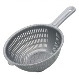 Strecurătoare Plastic, 21cm, M&acirc;ner, Gri, Lavabilă Mașină Vase, cu maner, Oem