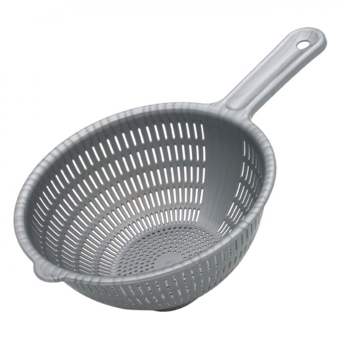 Strecurătoare Plastic, 21cm, M&acirc;ner, Gri, Lavabilă Mașină Vase