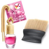 Odorizant Auto Aroma Bubble Gum si Perie cu Maner Ergonomic si Fire din Nylon SoftTouch, EXPRESS