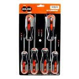 Set 6 șurubelnițe Holzer Profi cu capete magnetizate