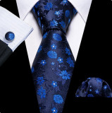 Set cravata + batista + butoni - matase - model 689