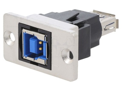 Conector adaptor USB A la USB B Slim foto