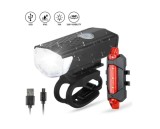 Cumpara ieftin Set far si stop bicicleta cu acumulator