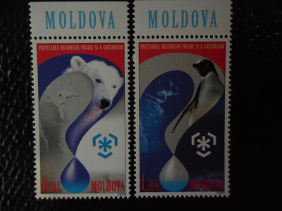 Moldova-Fauna polara-serie completa -nestampilate foto