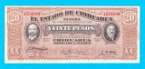 Bancnotă Mexic (Chihuahua) (pick S537) 20 Pesos 1915 XF+ serie: 4524800
