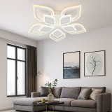 Lustra Led Cu Telecomanda , Design Elegant Cu 5 Elemente, 80W, Lumina Reglabila 3000&ndash;6500K