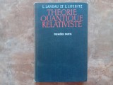 THEORIE QUANTIQUE RELATIVISTE - Vol. 1 - L. Landau, E. Lifchitz