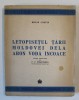 LETOPISETUL TARII MOLDOVEI DELA ARON VODA INCOACE de MIRON COSTIN , EDITIE POPULARA de P.P. PANAITESCU , 1944