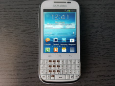 TELEFON SAMSUNG GALAXY CHAT B5330 ALB FUNCTIONAL SI DECODAT.CITITI DESCRIEREA! foto