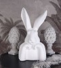 Bust Iepure Paste Decorativ Gradina, Rasina, 50cm, Decoratiuni Pascale Elegante, Statueta Iepuras Handmade
