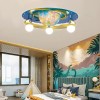 Lustra Beti, 3xE27, Albastru, Lemn, Alessandro DESIGN