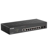SWITCH POE D-Link, 8 x Gigabit POE + SFP x 2, 802.3at, managed, rackabil, carcasa metalica, &amp;quot;DGS-2000-10P&amp;quot; (timbru verde 2 lei)