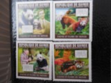 Guineea -Fauna ,ursi panda-serie completa ,MNH, Nestampilat