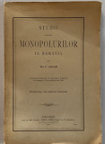 Studiu asupra Monopolurilor in Romania - Th. C. Aslan 1906