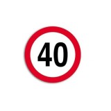 Autocolant Hico Limita Viteza 40 km h Film Reflectorizant Clasa I