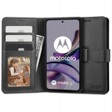 Husa Tech-Protect Wallet Wallet pentru Motorola Moto G13/G23/G53 5G Negru, Silicon