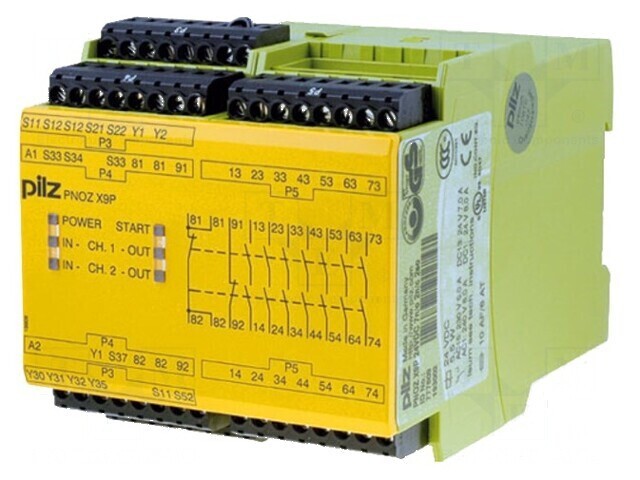Modul releu de siguranţă 24VDC IN 4 OUT 11