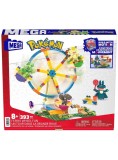 Mega Pokemon Construction Set Ferris Wheel With Figures 393 Pieces (hxf80)