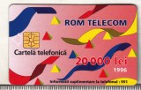 Bnk card Cartela telefonica de colectie - P-10a 1996 20000 lei Abstracta