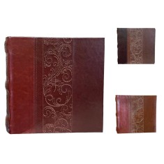 Album foto piele ecologica, coperta vintage, format 10x15, stocare 200 fotografii - Maro inchis foto