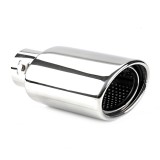 Ornament toba esapament universal cromat din otel inoxidabil MT 023 AMiO, montaj cu suruburi sau prin sudare, diametru montaj 50 mm, pentru