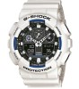 Ceas Sport Casio G-SHOCK GA-100 WHITE-NOU ! ALB MAT CRONOGRAF ACTIV !, Analog &amp; digital, Alarma