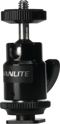 Nanlite Mini ball head with 1/4&amp;#039;&amp;#039; and hotshoe foto