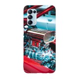 Husa compatibila cu Oppo Find X3 Lite model Muscle Car engine, Silicon, TPU, Viceversa, Transparent, Carcasa