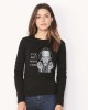Bluza dama neagra - Dali - I want CASH - L, THEICONIC