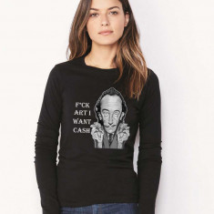 Bluza dama neagra - Dali - I want CASH - L