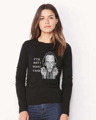 Bluza dama neagra - Dali - I want CASH - L foto