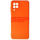 Husa Silicon Samsung Galaxy A22 4G, Tip Original - Pumpkin