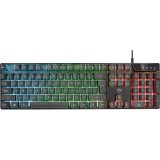 Tastatura gaming Trust GXT 835 Azor, Iluminare RGB, Negru