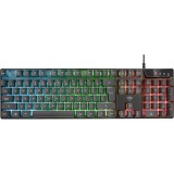 Tastatura gaming Trust GXT 835 Azor, Iluminare RGB, Negru